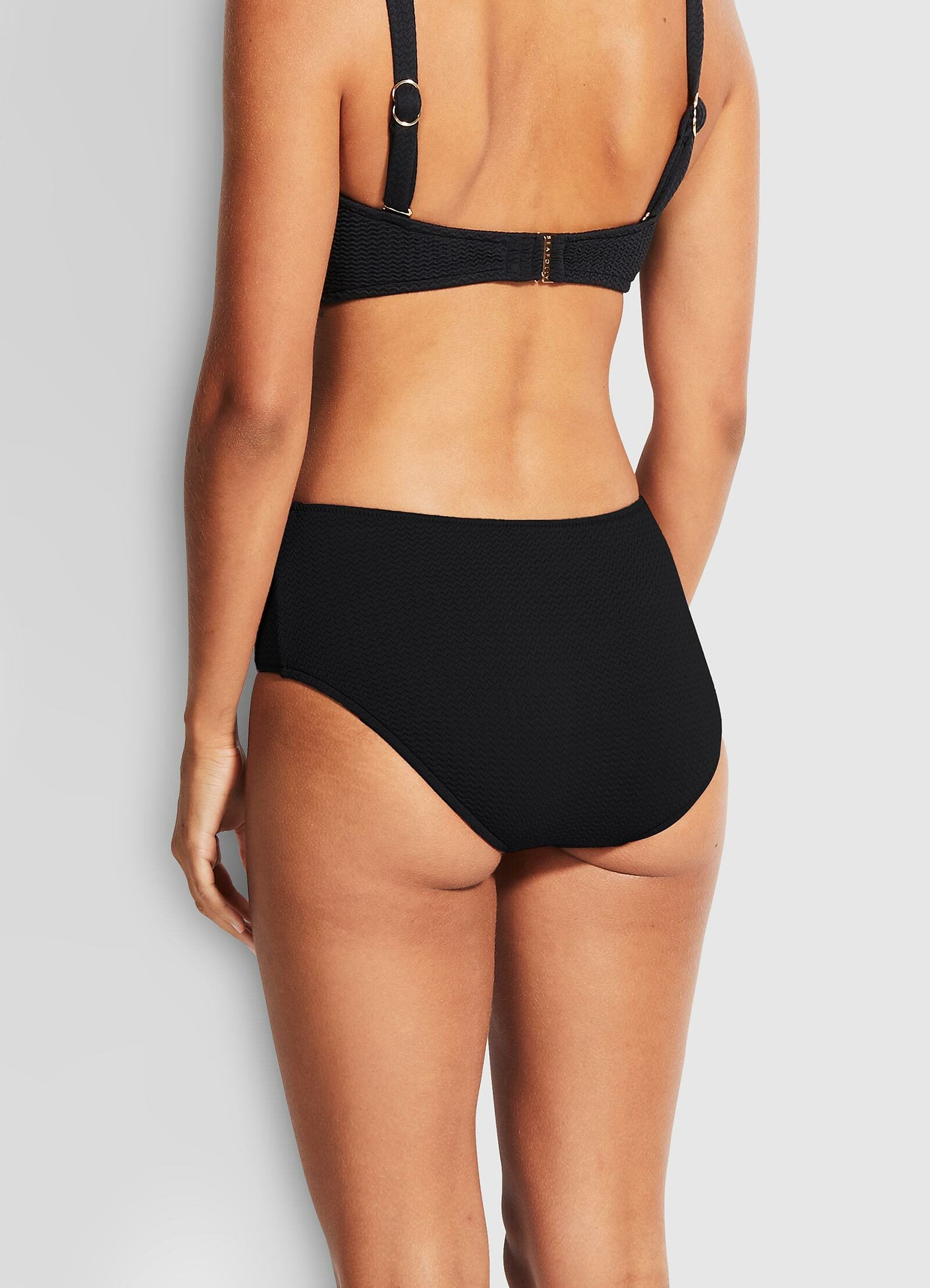 Seafolly Sea Dive Wide Side Retro Pant Black