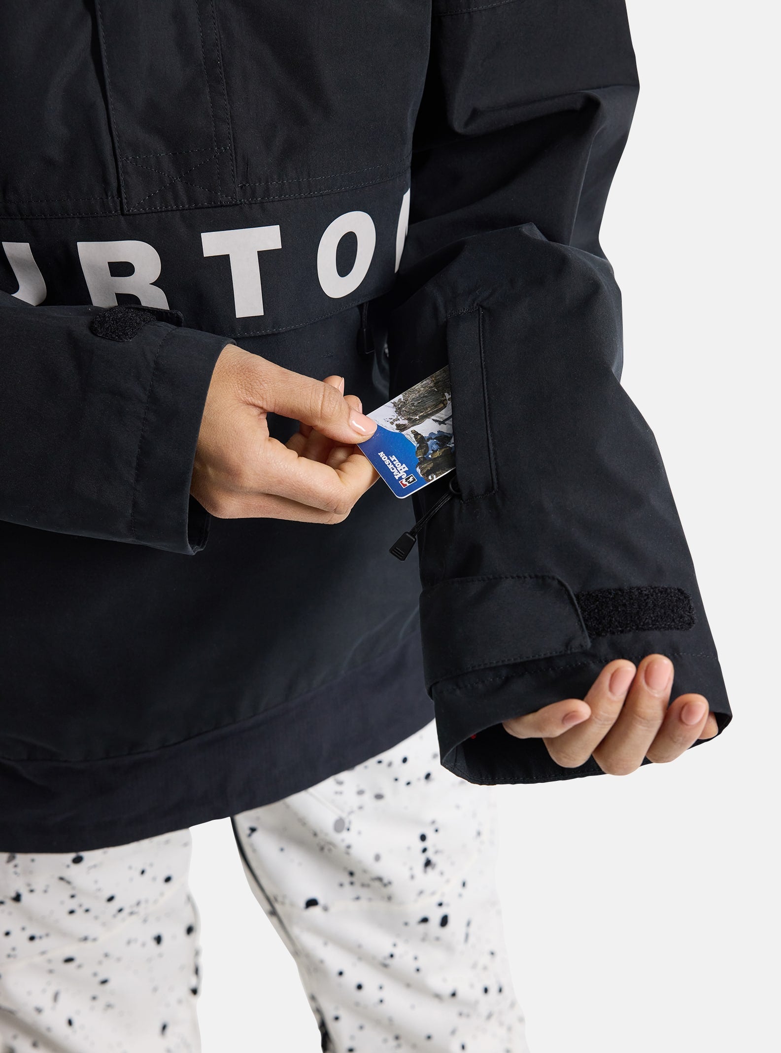 Burton Women's Burton Frostner 2L Anorak Jacket True Black/Stout White