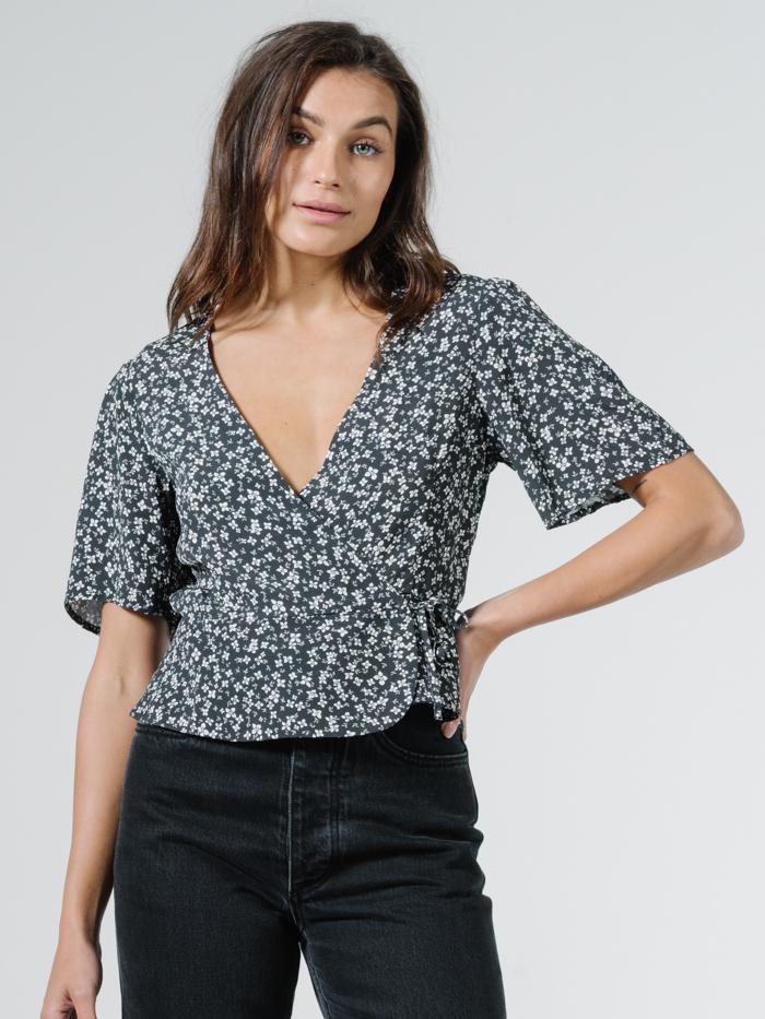 Thrills Acacia Blouse - Black Black