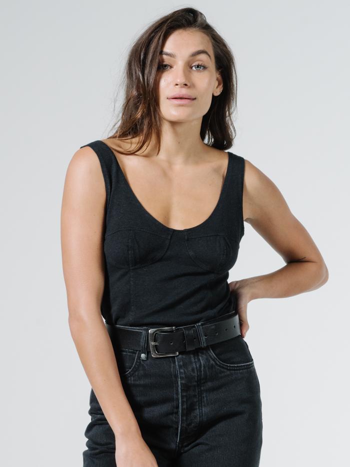 Thrills Bodice Tank - Black Black