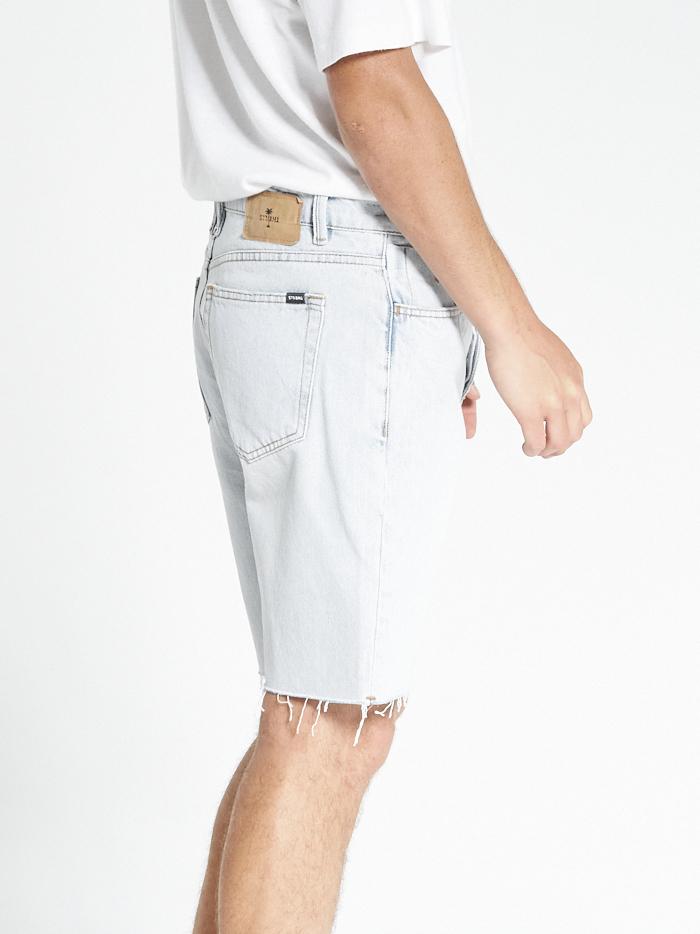 Thrills Chopped Denim Short - Light Blue Fade Light blue fade
