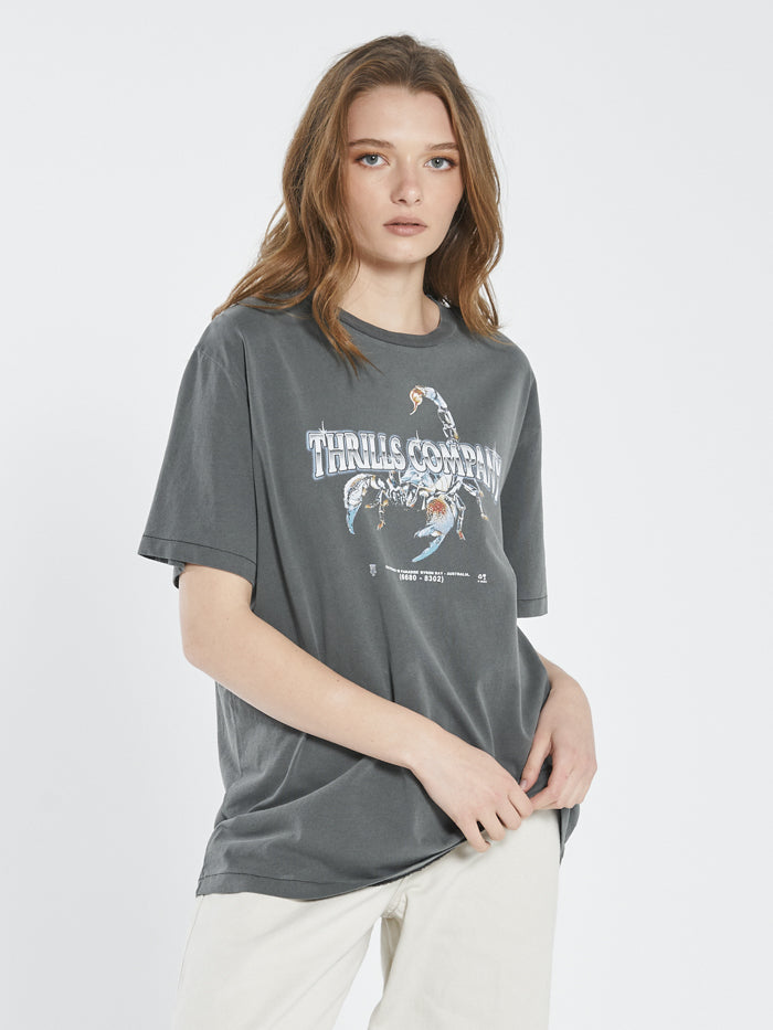 Thrills Chrome Scorpion Merch Fit Tee Merch Black