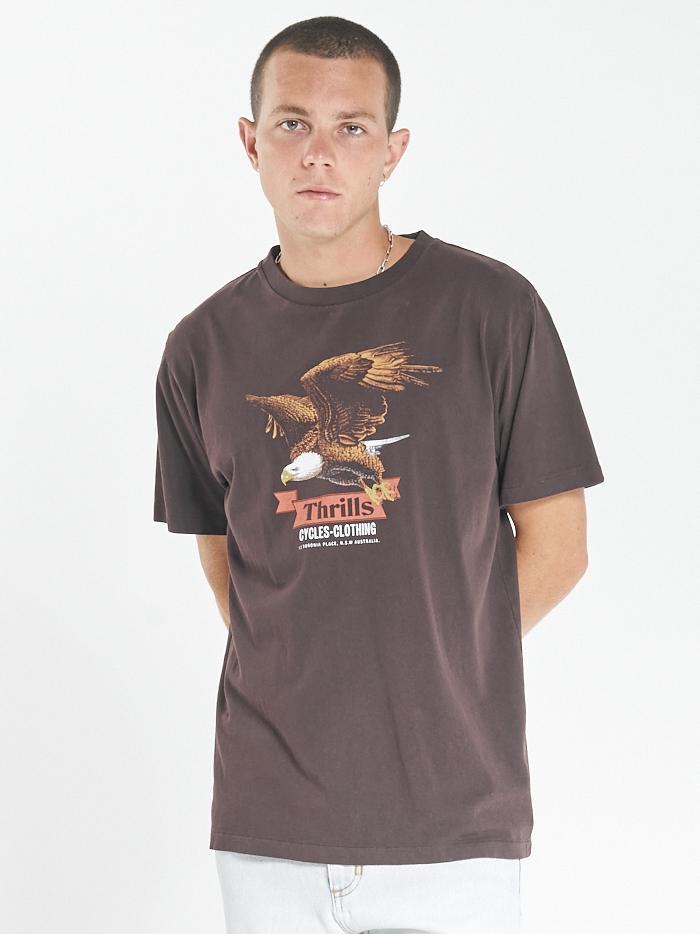 Thrills Eighty Three Merch Fit Tee - Postal Brown Postal brown