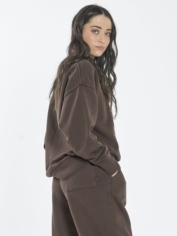 Thrills Minimal Thrills Crew Postal Brown