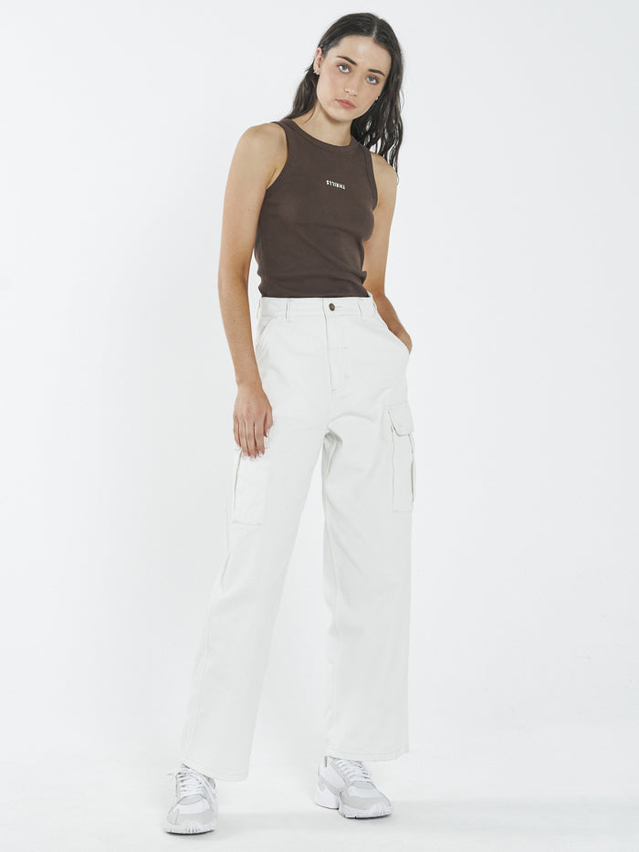 Thrills Minimal Thrills Racer Front Tank Postal Brown