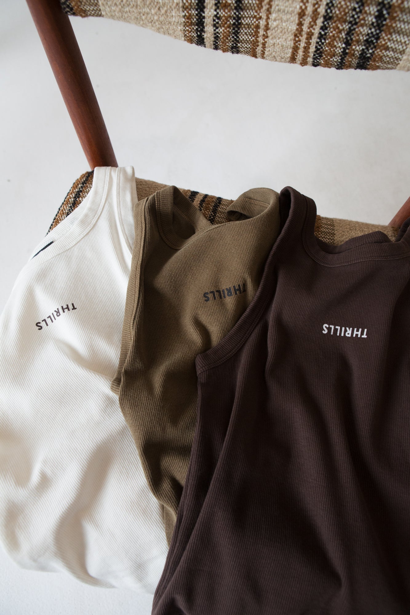 Thrills Minimal Thrills Racer Front Tank Postal Brown