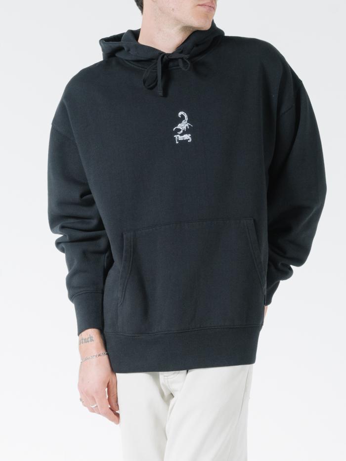 Thrills Scorpion Island Slouch Pull On Hood - Black Black