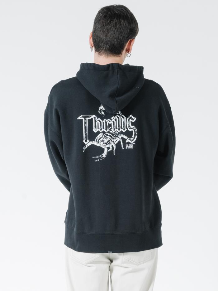 Thrills Scorpion Island Slouch Pull On Hood - Black Black