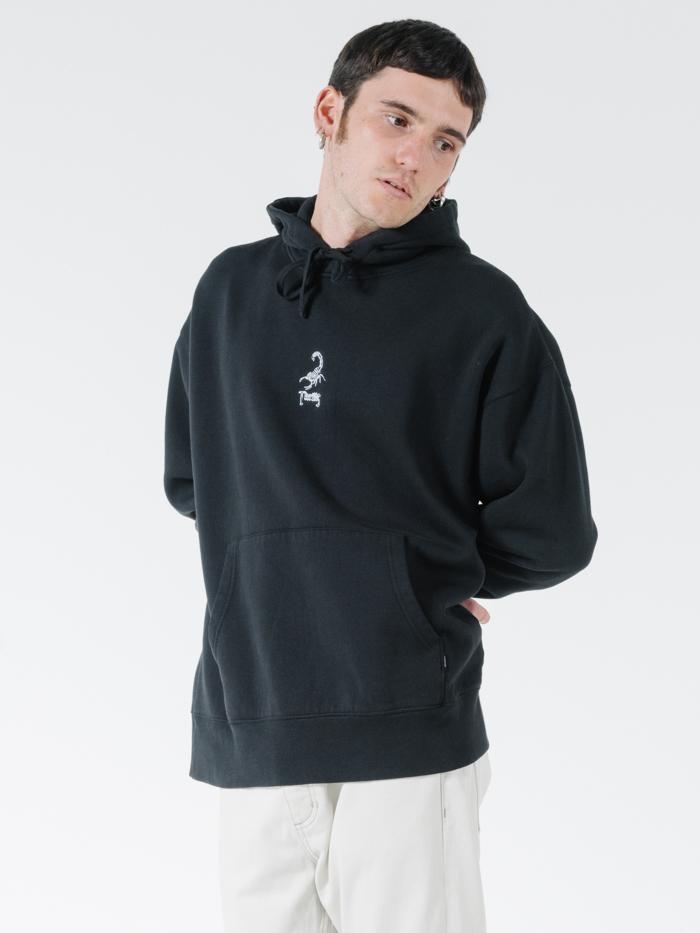 Thrills Scorpion Island Slouch Pull On Hood - Black Black