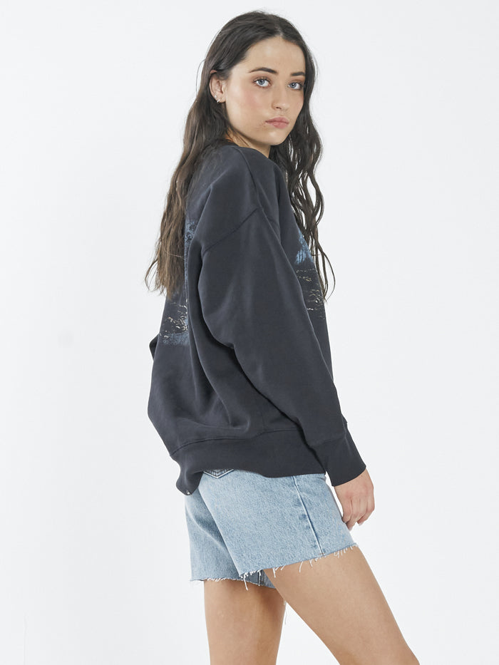 Thrills Twilight Slouch Crew TWILIGHT BLACK