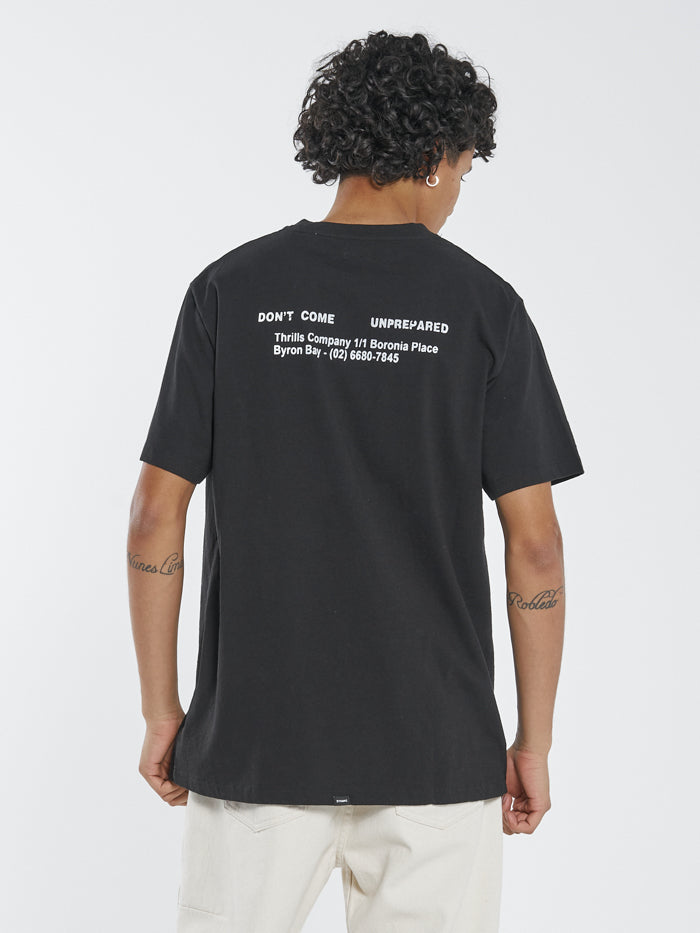 Thrills Unprepared Merch Fit Tee Black