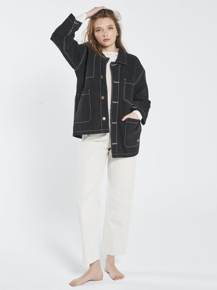 Thrills Workshop Quilted Jacket Black