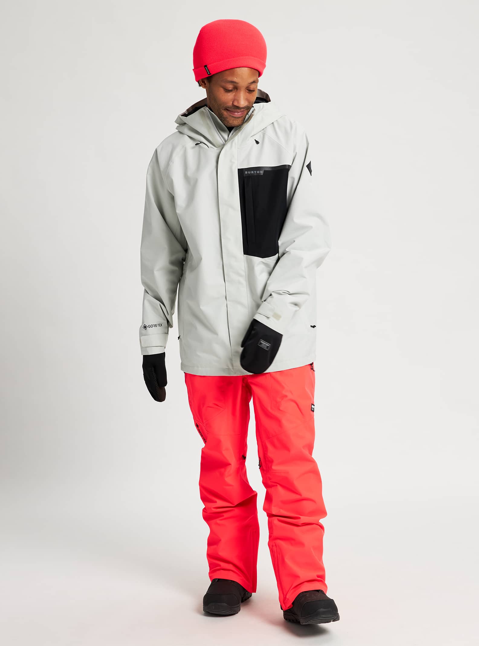 Burton GORE-TEX Powline Jacket 2022 Lunar gray / true black