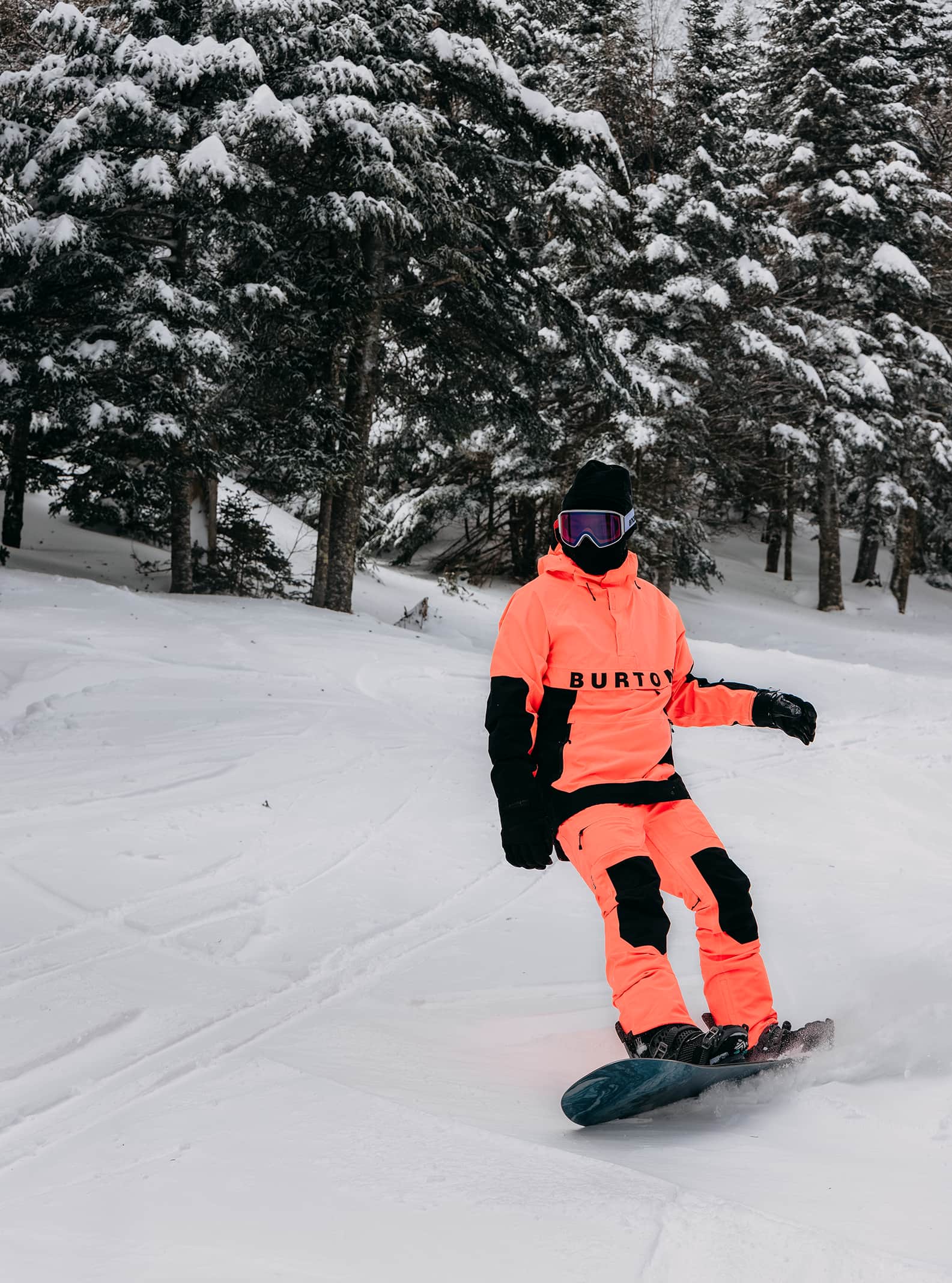 Burton Men's Burton Frostner 2L Anorak Jacket Tetra Orange/True Black
