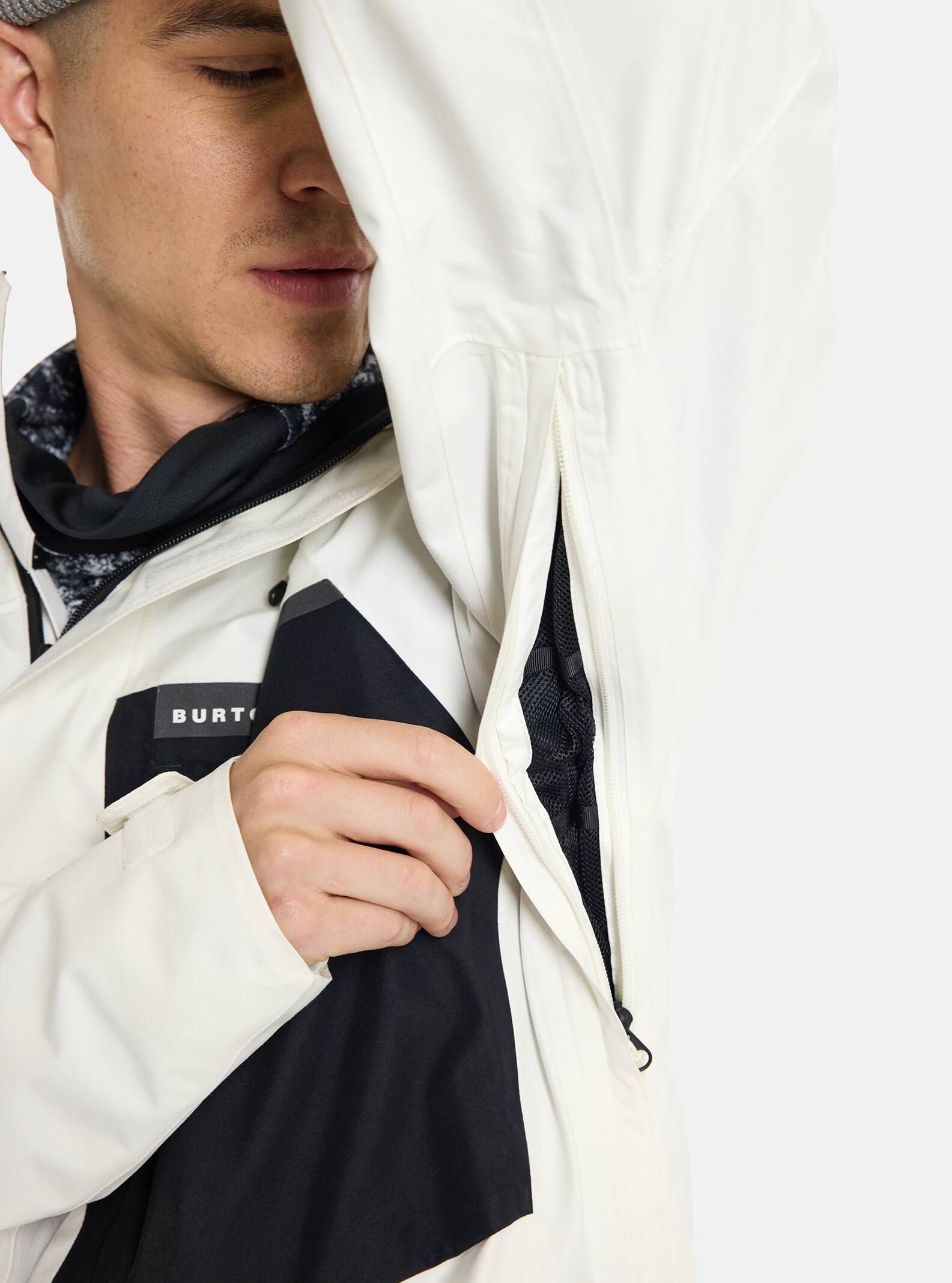 Burton Men's Burton Powline GORE-TEX 2L Jacket Stout White/True Black