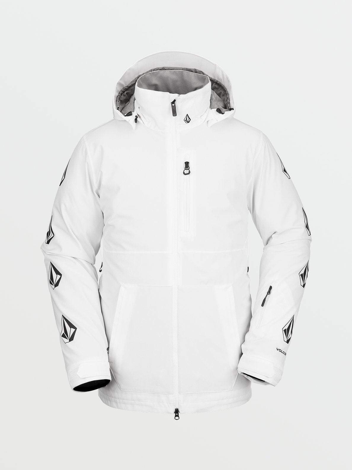 Volcom Mens Deadly Stones Jacket - White White