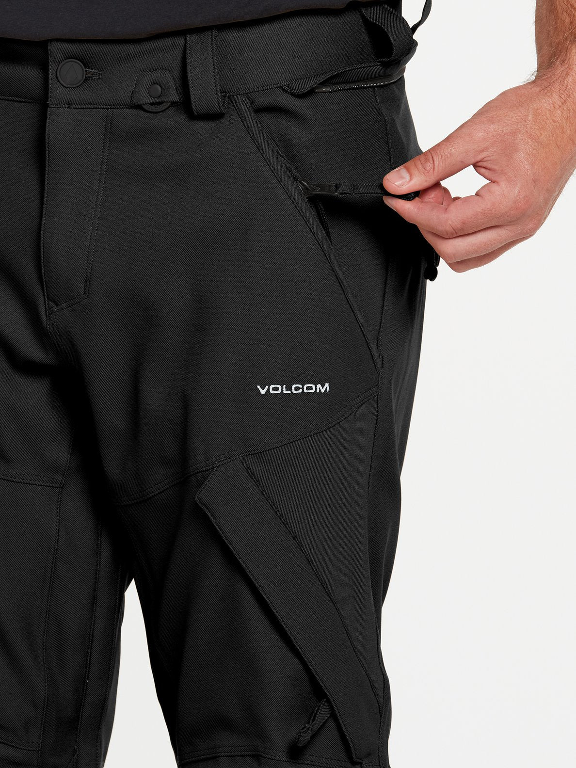 Volcom Mens New Articulated Pants - Black Black