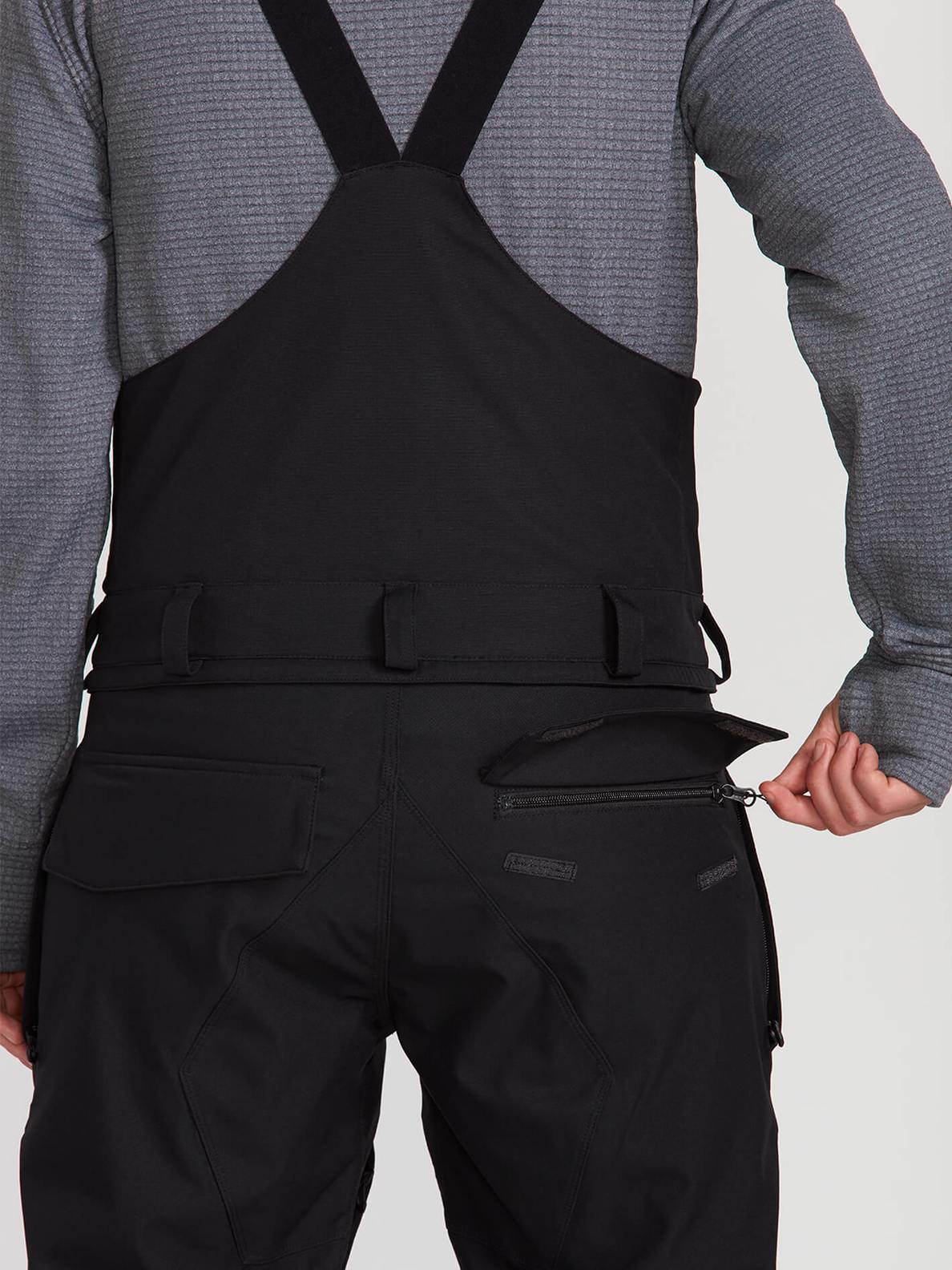 Volcom Mens Roan Bib Overall - Black Black