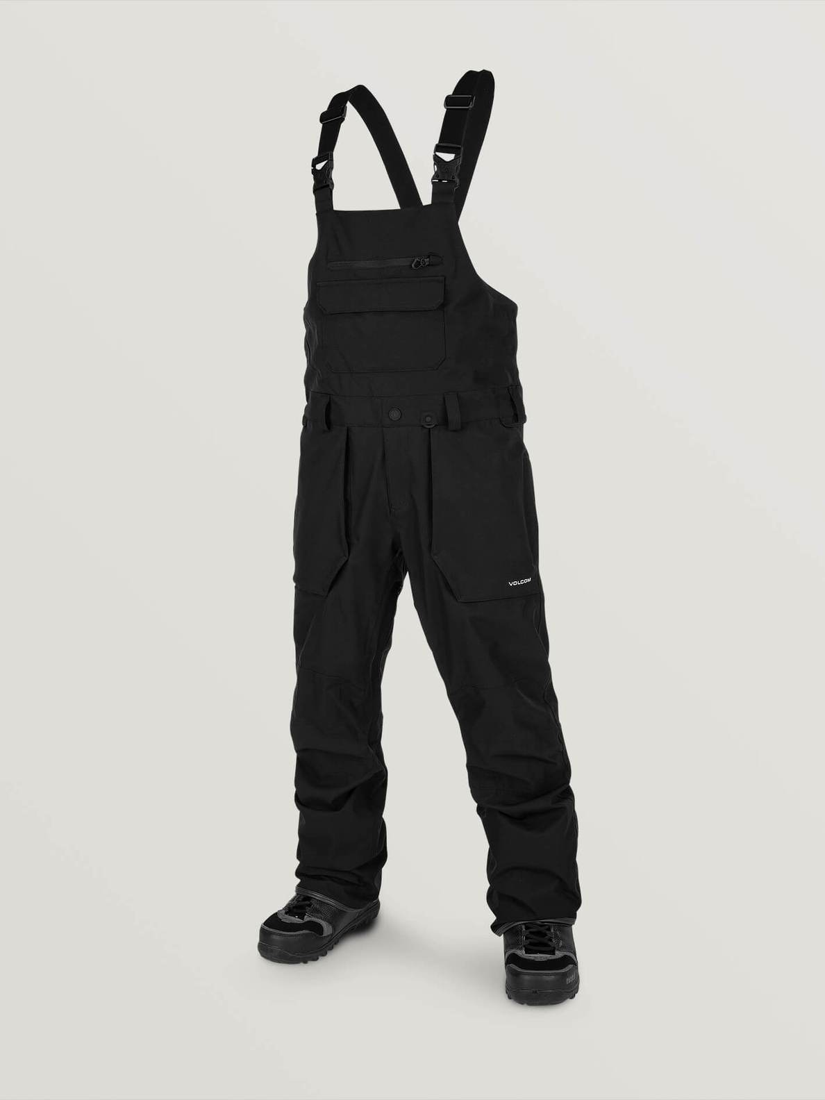 Volcom Mens Roan Bib Overall - Black Black
