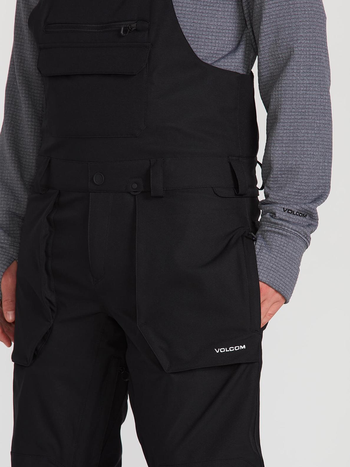 Volcom Mens Roan Bib Overall - Black Black