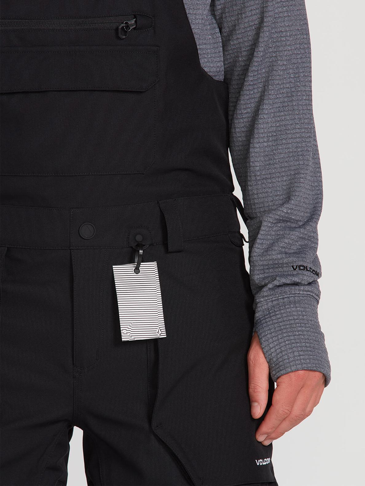 Volcom Mens Roan Bib Overall - Black Black