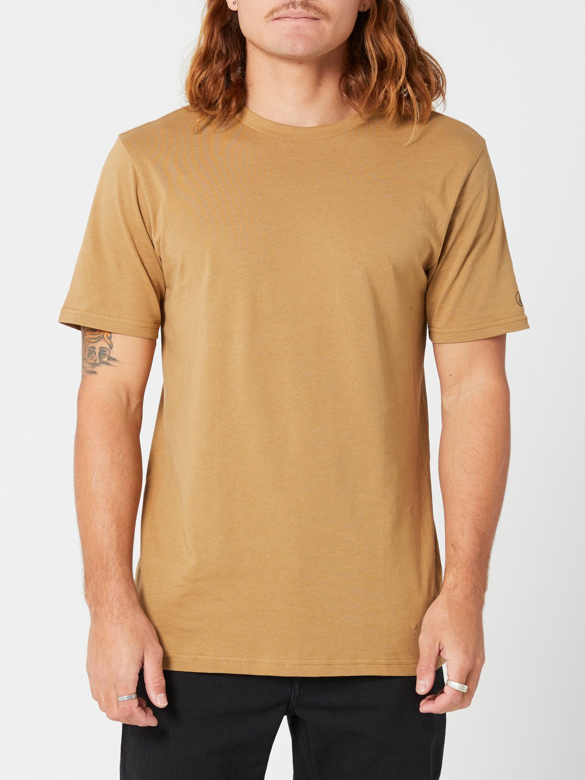 Volcom Solid Short Sleeve Tee - Smokey Blue Sanddune