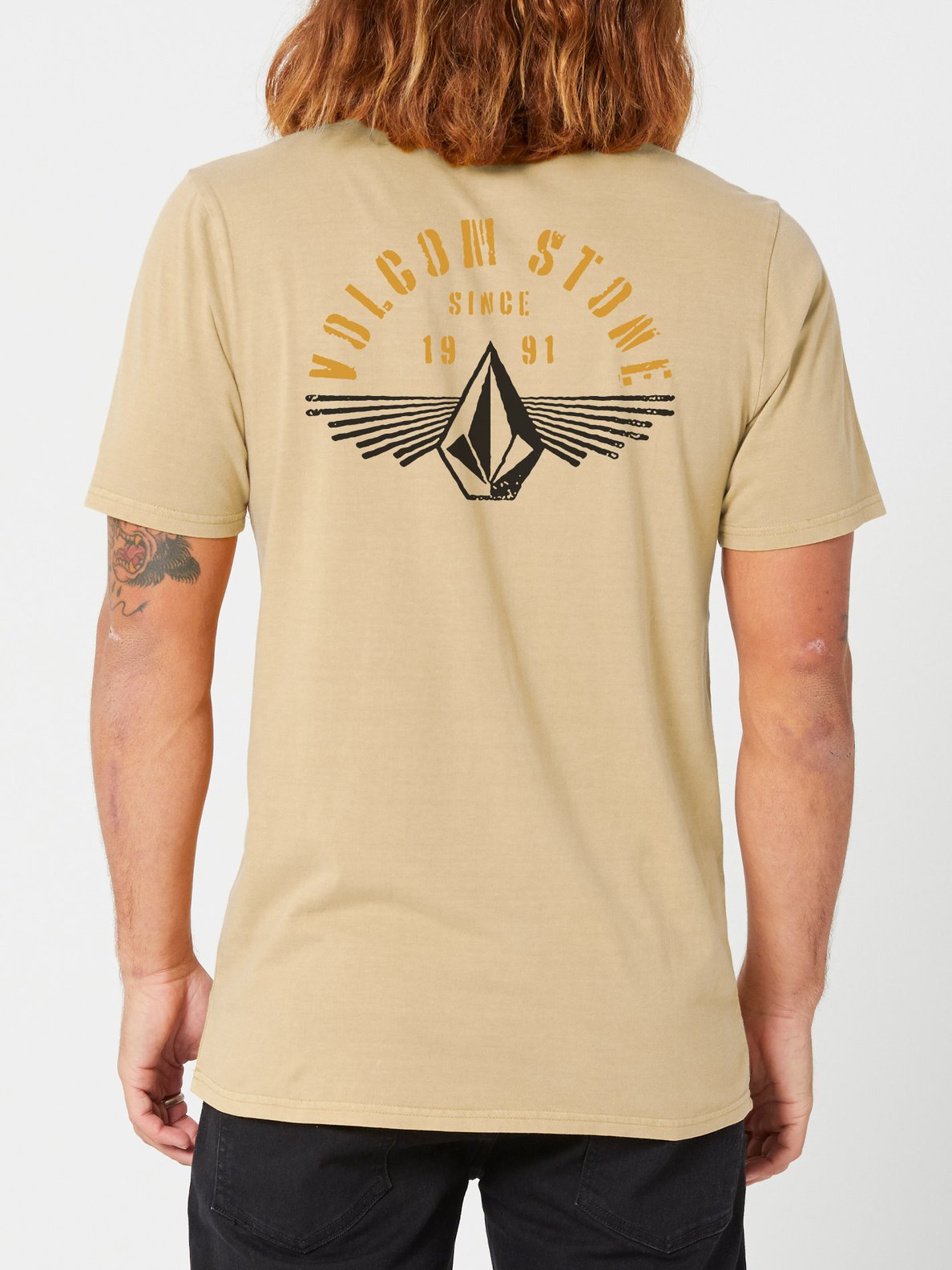 Volcom Stone Ray Short Sleeve Tee - Dark Khaki Dark khaki