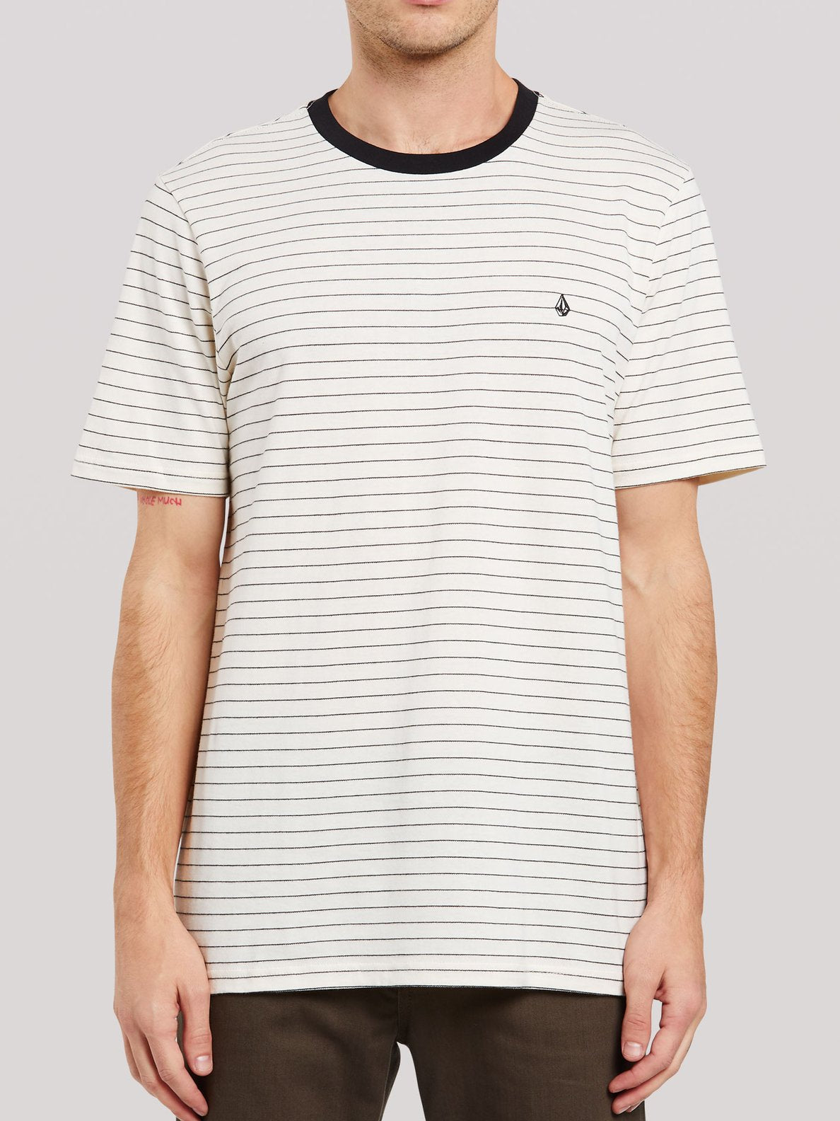 Volcom Stories Crew ShortSleeve Tee - Brindle Primer white