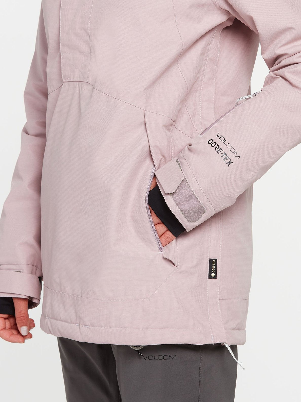 Volcom Womens Fern Insulated Gore Pullover - Hazey Pink Hazey pink