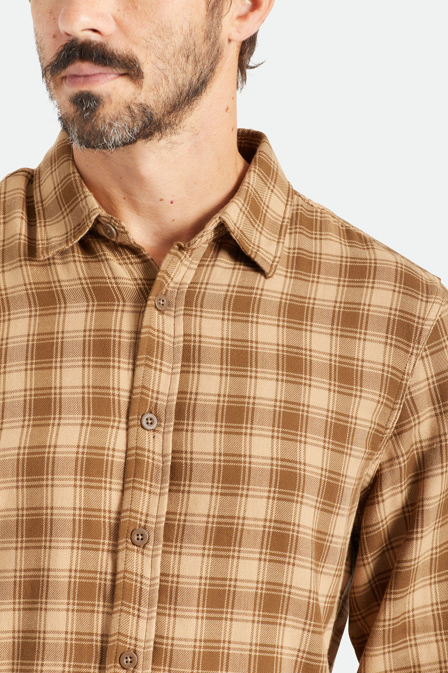 Brixton Cruz Soft Weave L/S Flannel Mojave/Deep Palm