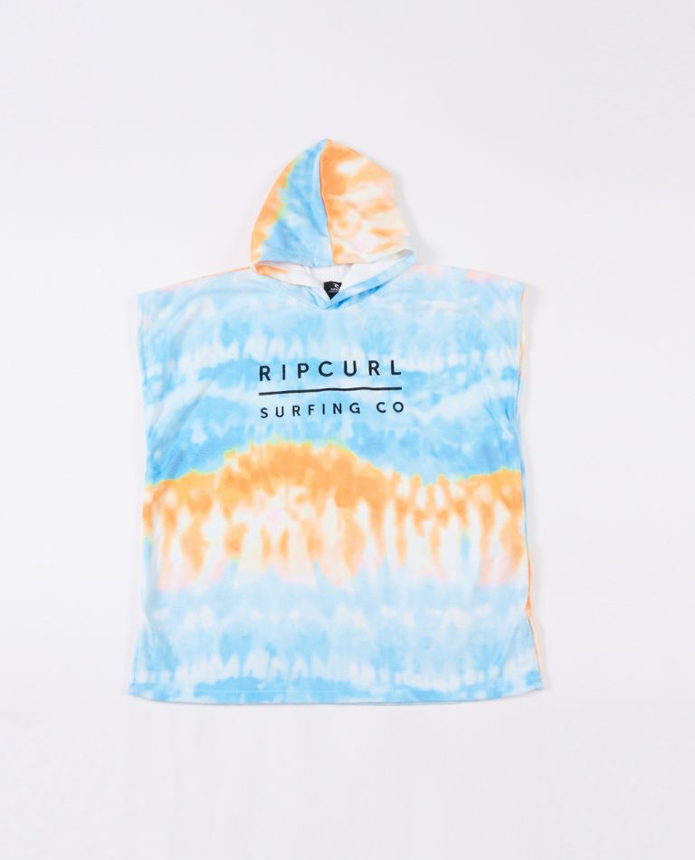 Rip Curl Print Hooded Towel - Boys Blue / white