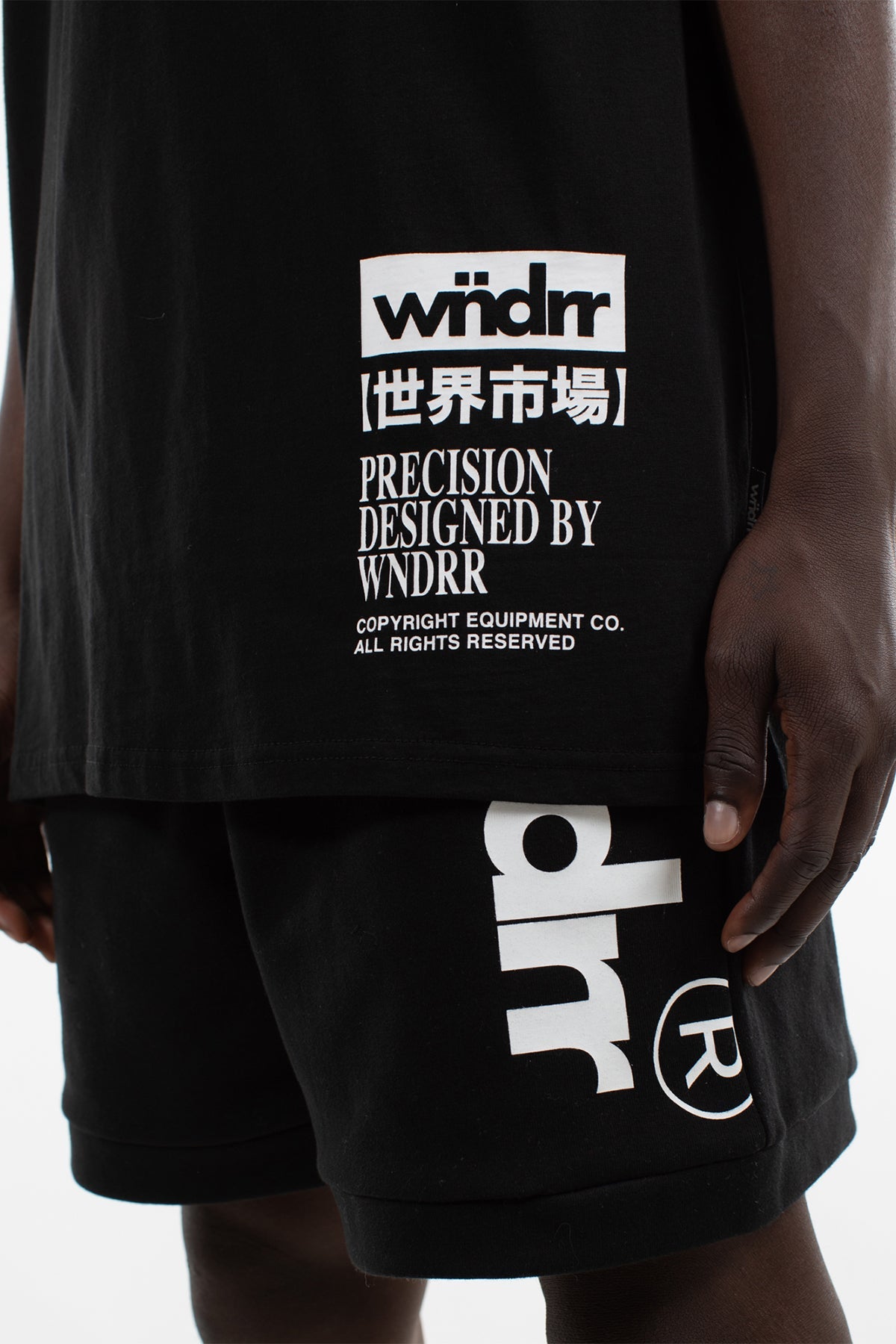 WNDRR PRECISION CUSTOM FIT TEE Black