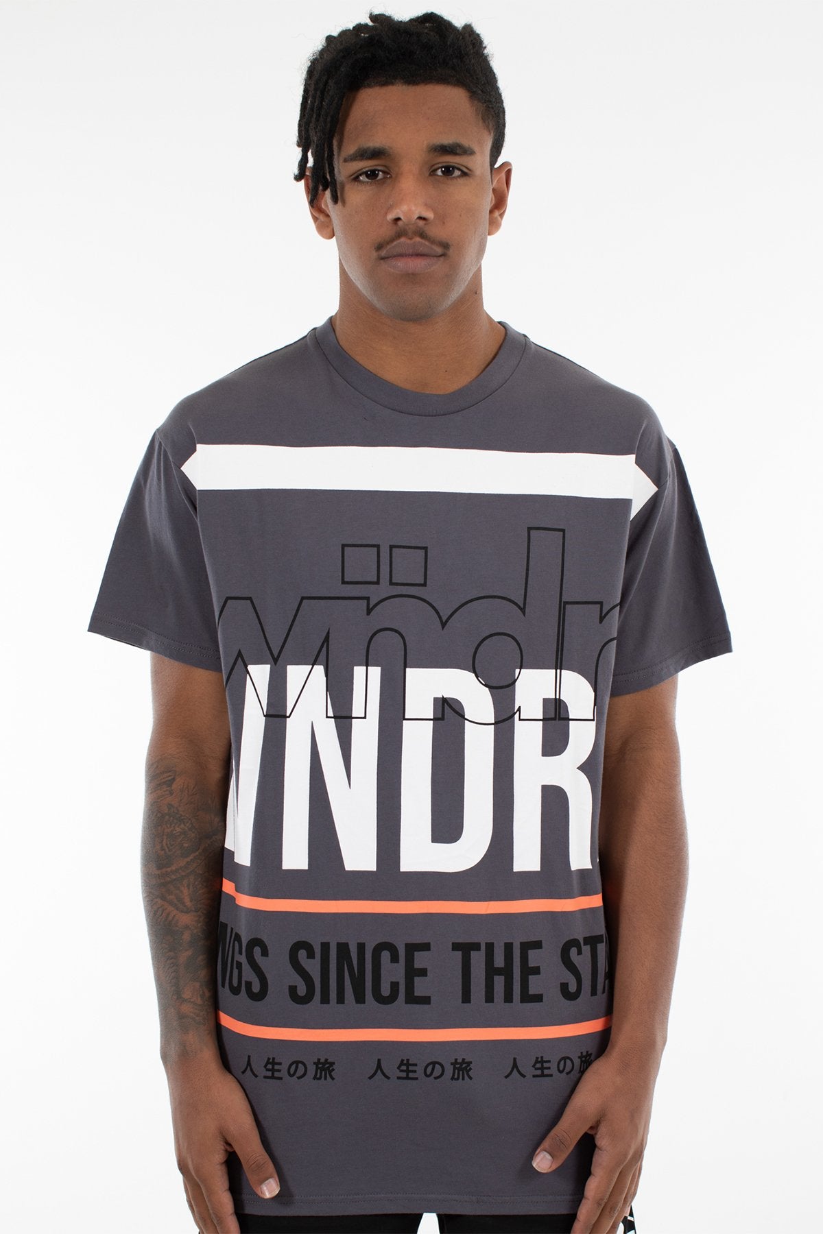 WNDRR STOMPER CUSTOM FIT TEE Charcoal