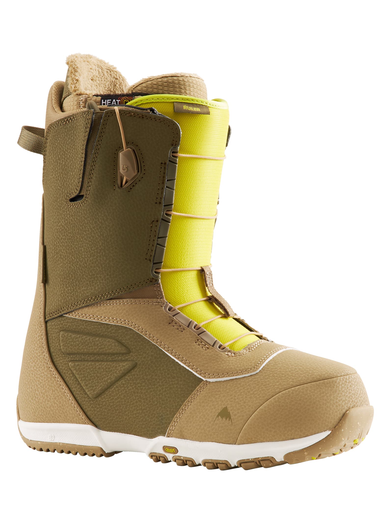 Burton Ruler Snowboard Boot 2022 Tan / olive / yellow