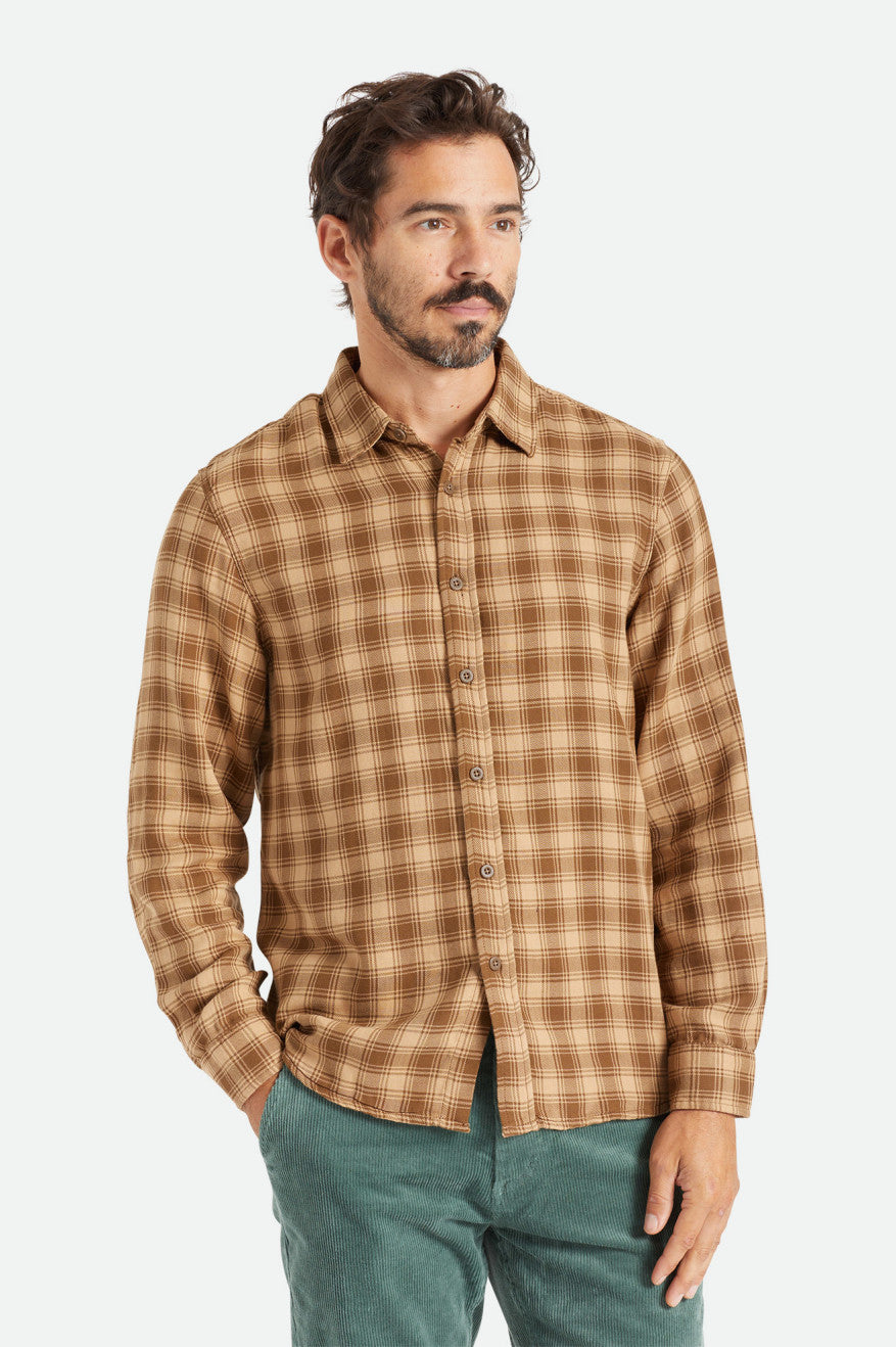 Brixton Cruz Soft Weave L/S Flannel Mojave/Deep Palm
