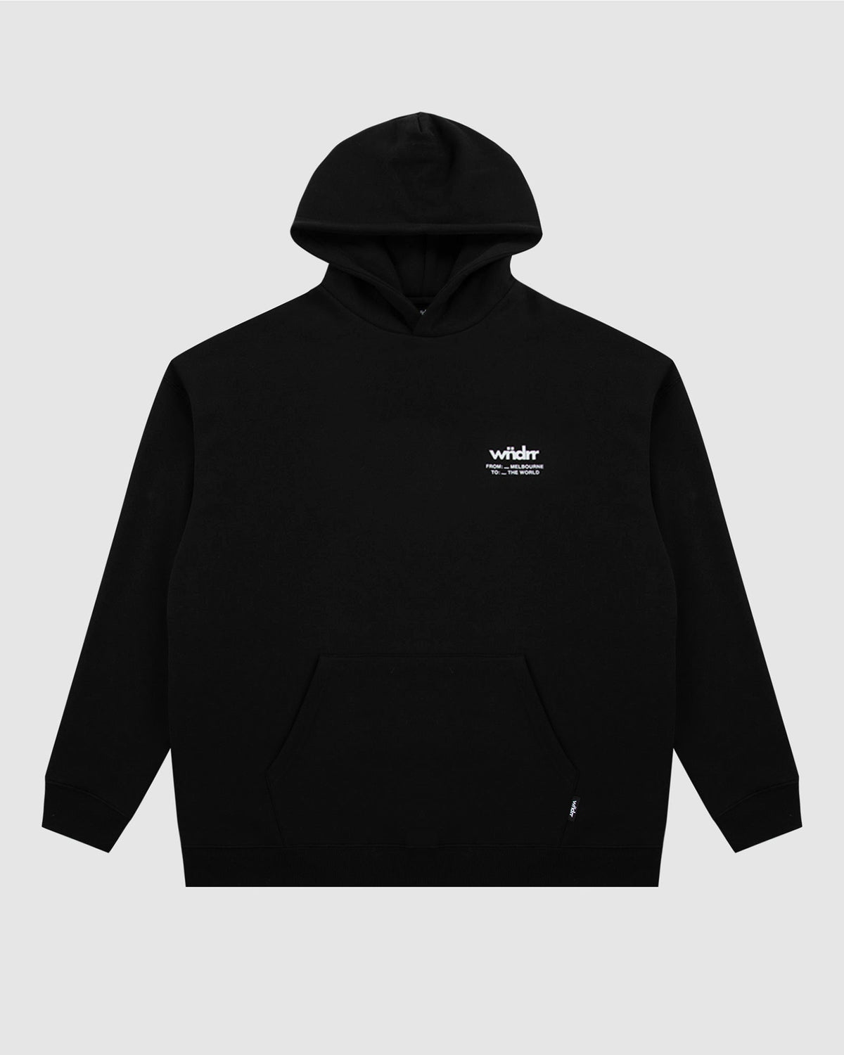 The World Hood Sweat - Black
