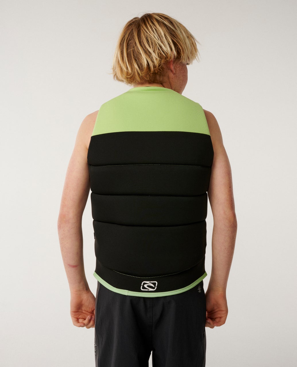 Kids Dawn Patrol Buoy Vest Black / Green - Image 3