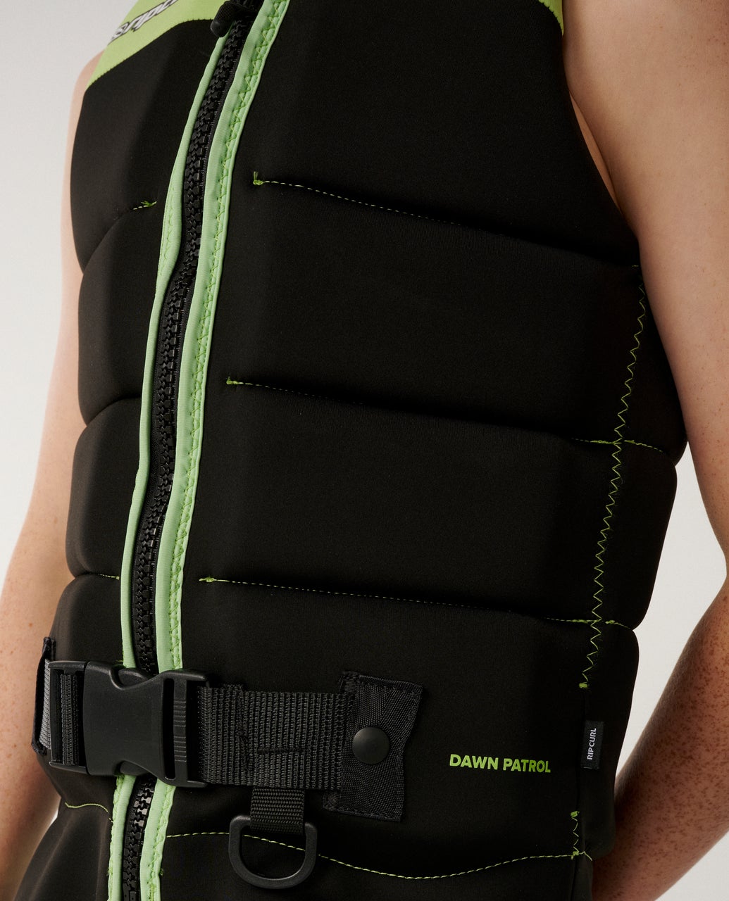 Kids Dawn Patrol Buoy Vest Black / Green - Image 5