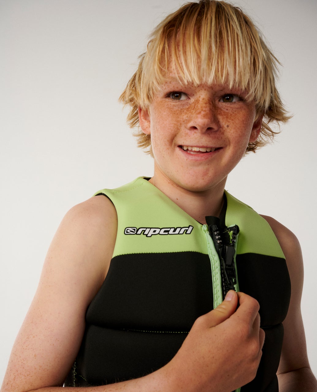 Kids Dawn Patrol Buoy Vest Black / Green - Image 6