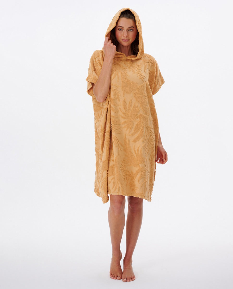 Sun Rays Terry Hooded Poncho