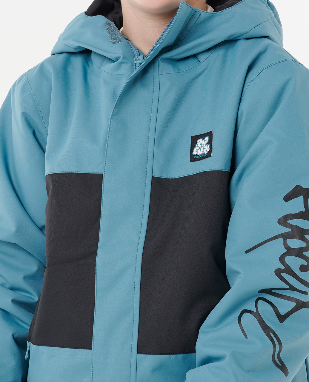 Kids Olly 10K Ski Jacket Ocean Blue Tie Dye - Image 4