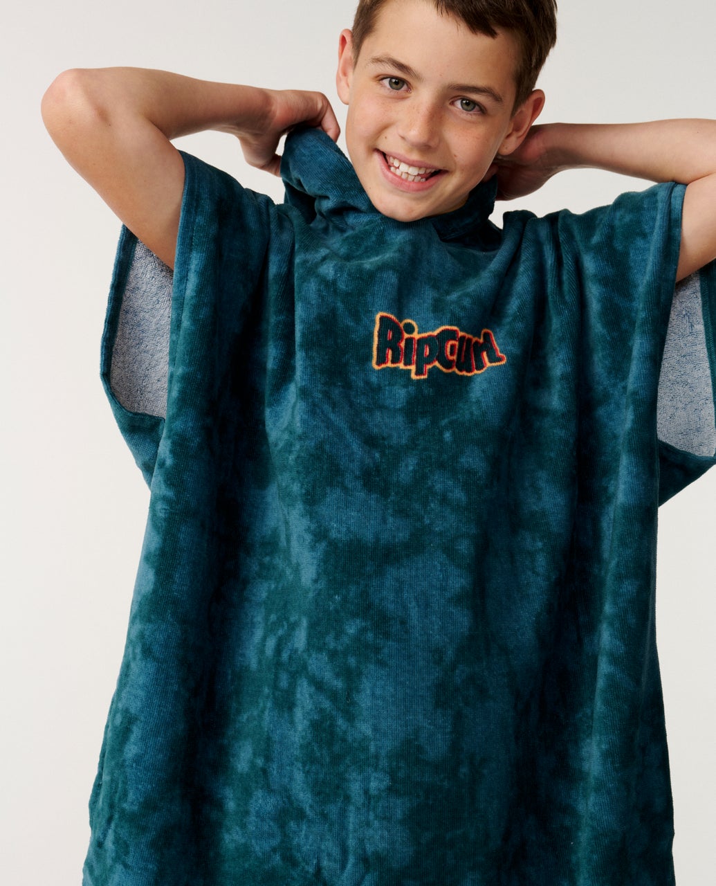 Kids Sessions Hooded Towel Blue Green - Image 6