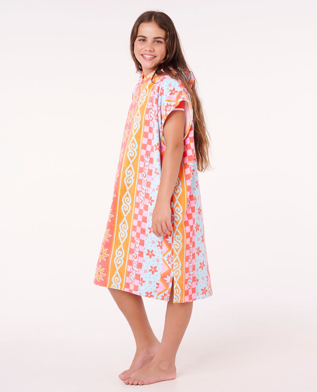 Mixed Cotton Hooded Towel - Girls
