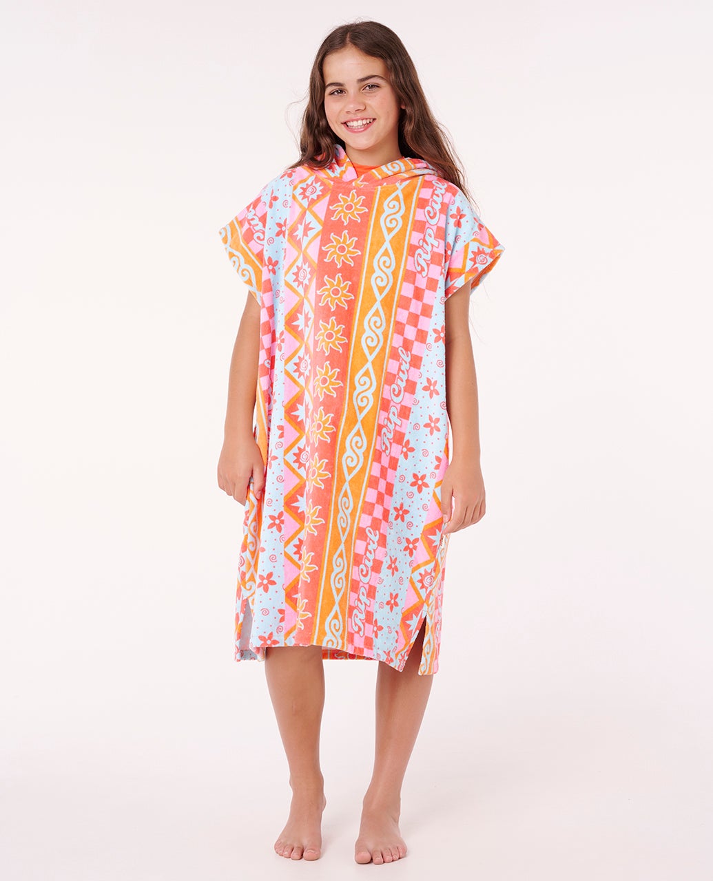 Mixed Cotton Hooded Towel - Girls