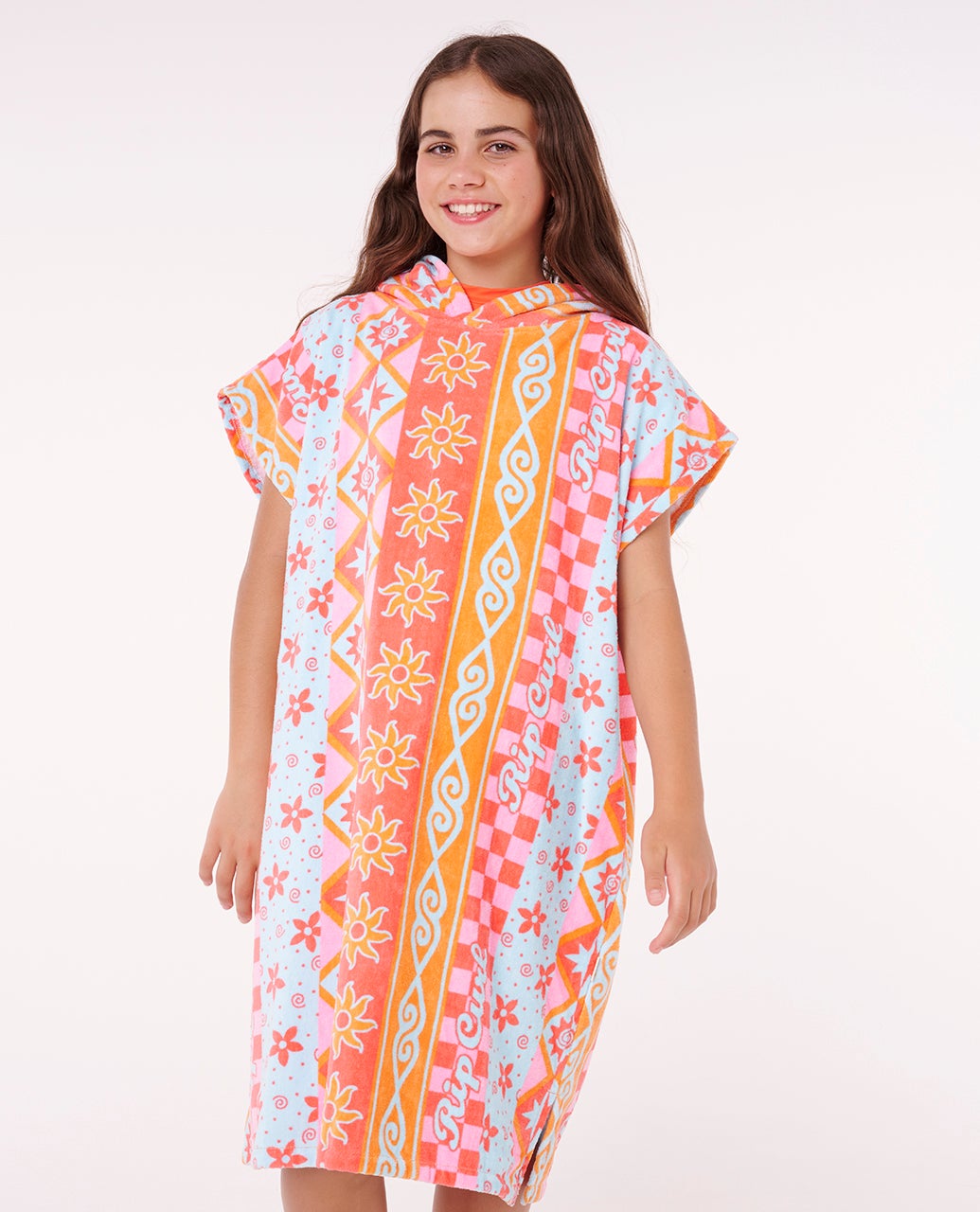 Mixed Cotton Hooded Towel - Girls