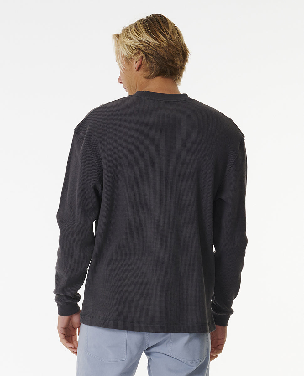 Rip Curl Quality Surf Products Long Sleeve Tee Washed Black