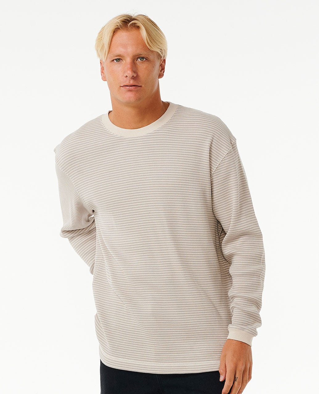 Rip Curl Quality Surf Products Long Sleeve Tee Vintage White