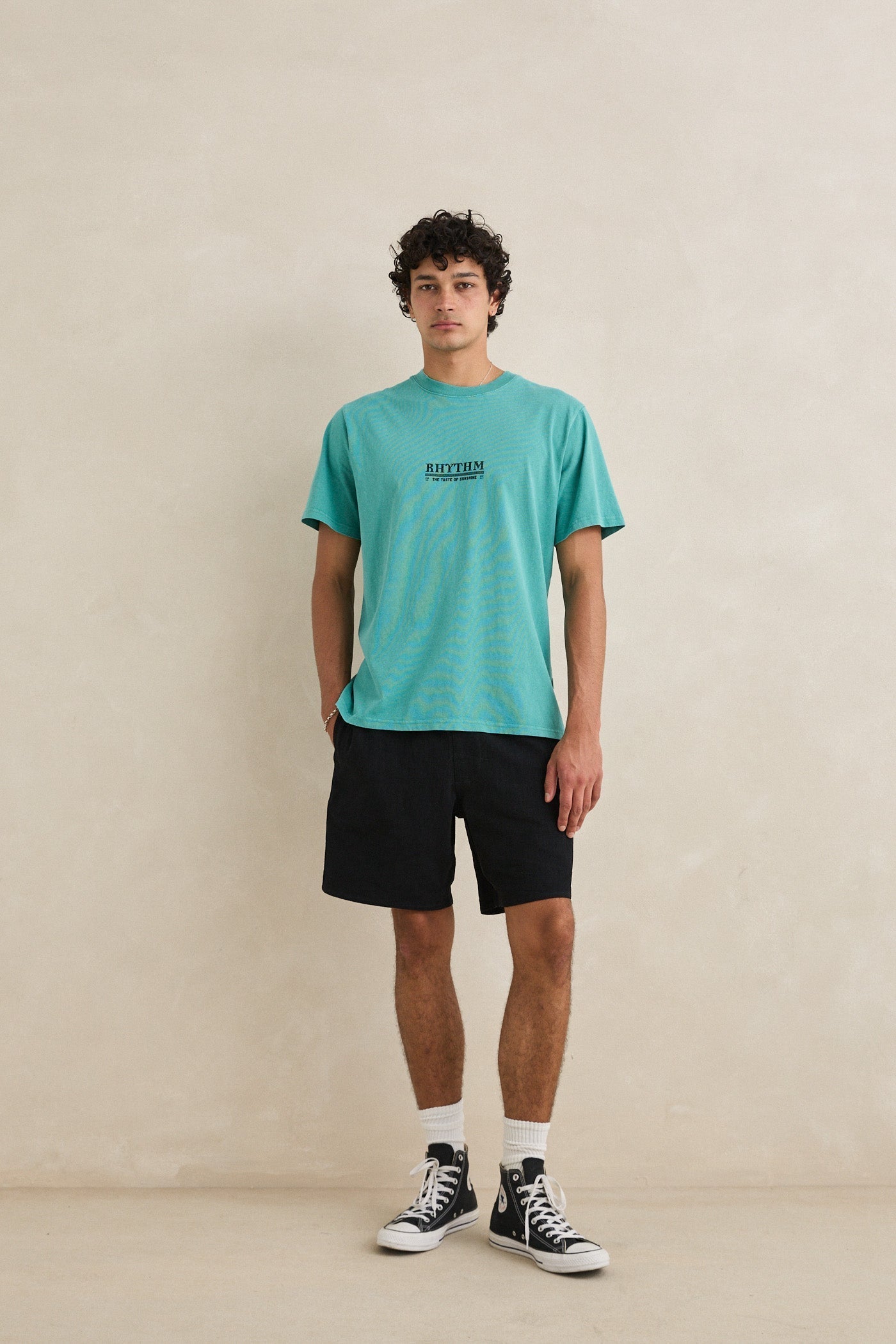 Mens Cactus Vintage T Shirt Wasabi - Image 2