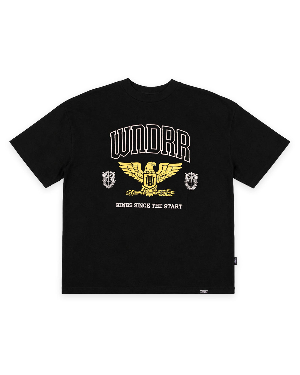 Mens RIOT HEAVY WEIGHT T Shirt Black - Image 1