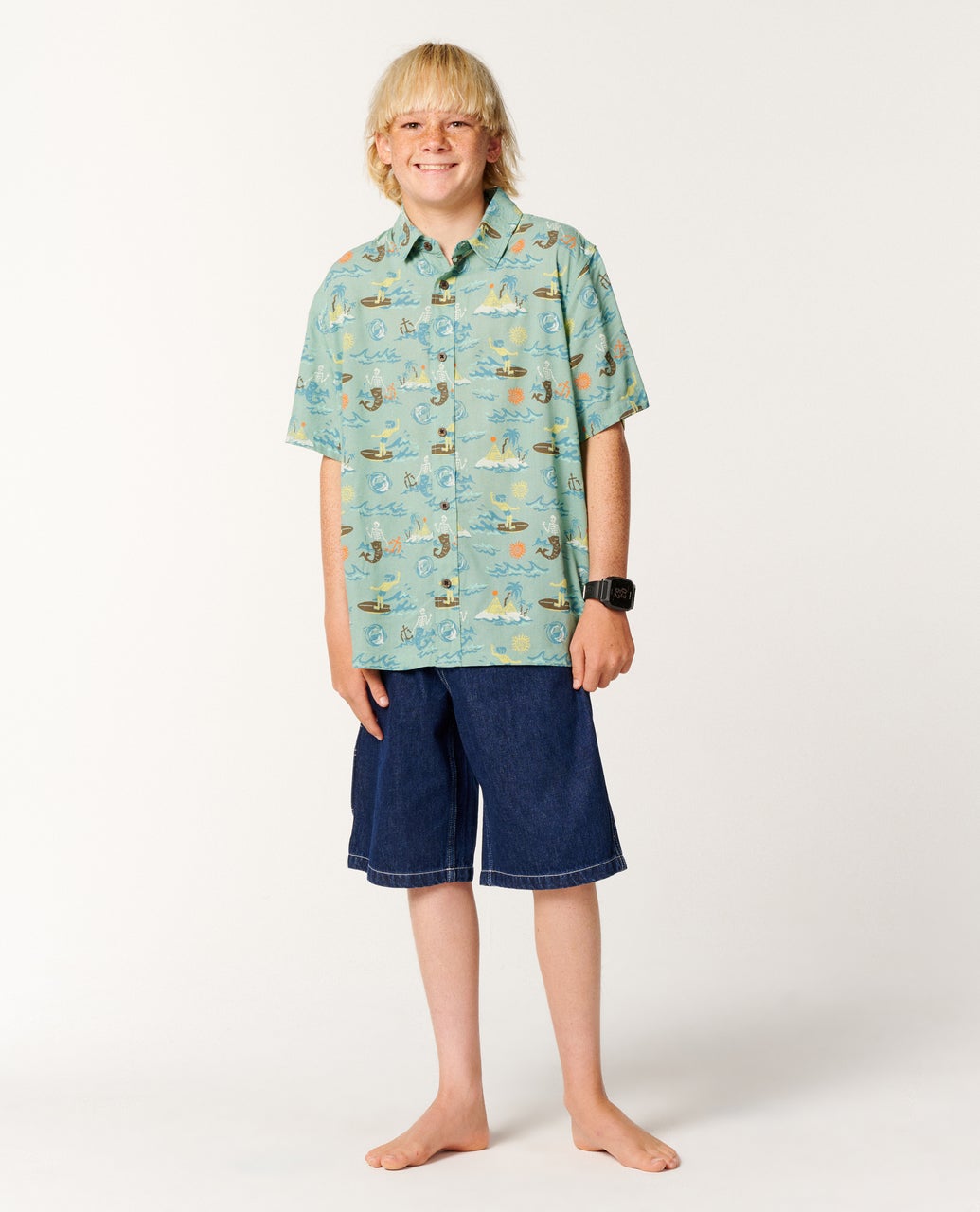 Kids Archive Beach 22" Rinsed Indigo - Image 4